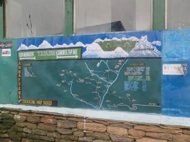 mapa del trekking